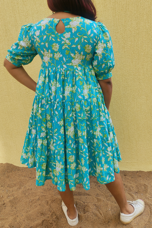 Peter Pan tiered dress