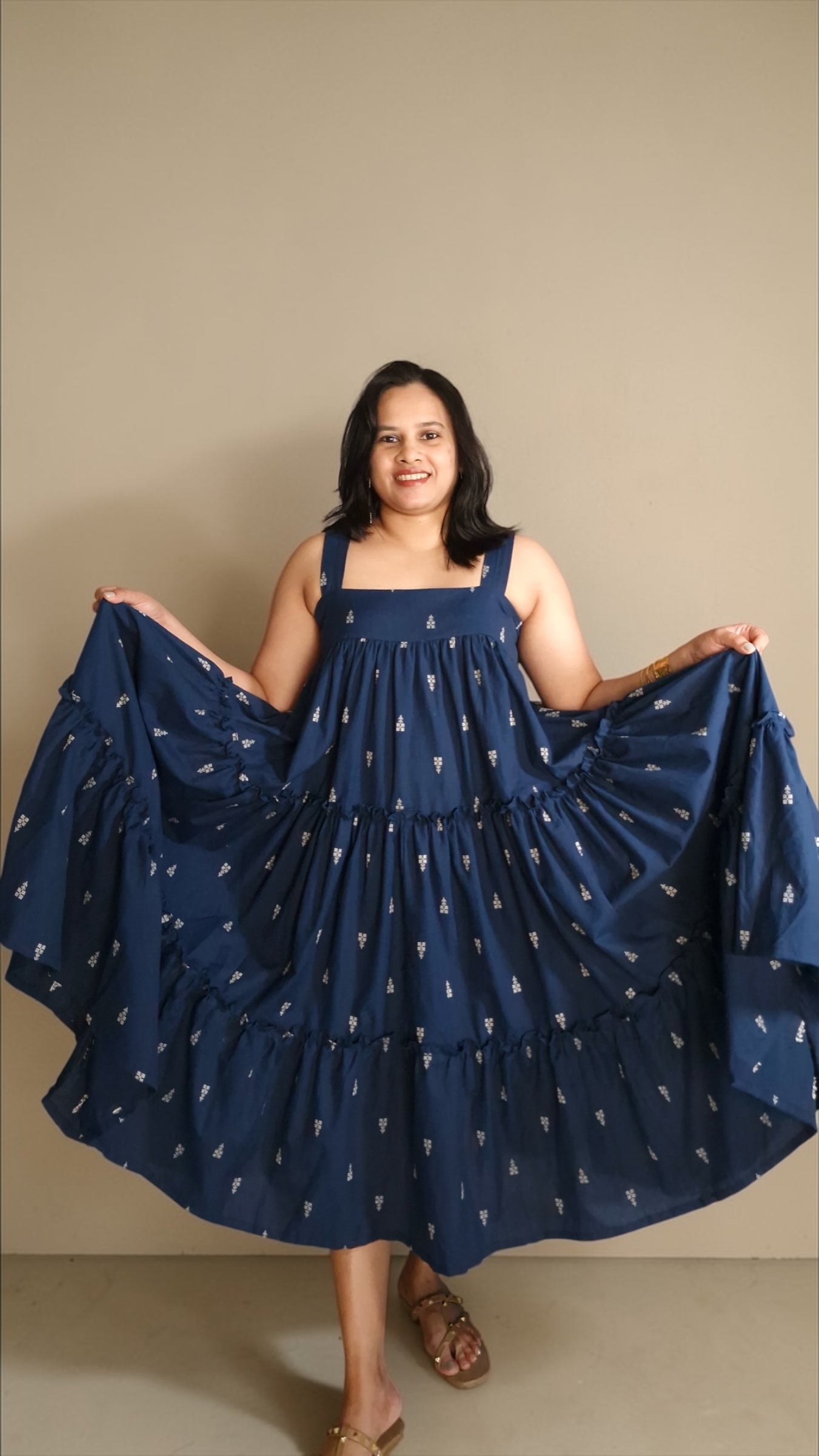 Azure Tiered Dress