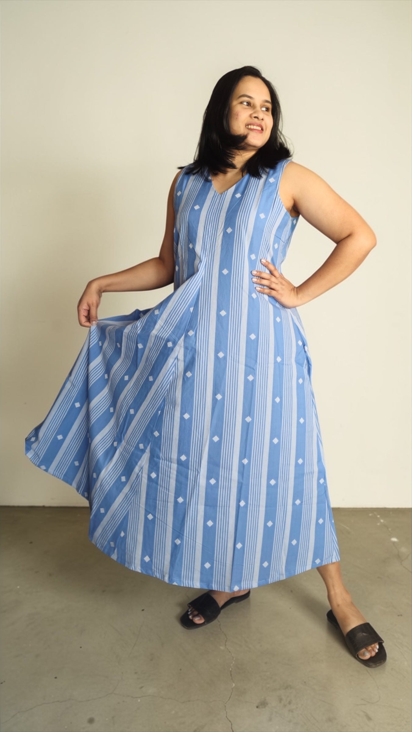 Azure A-line dress