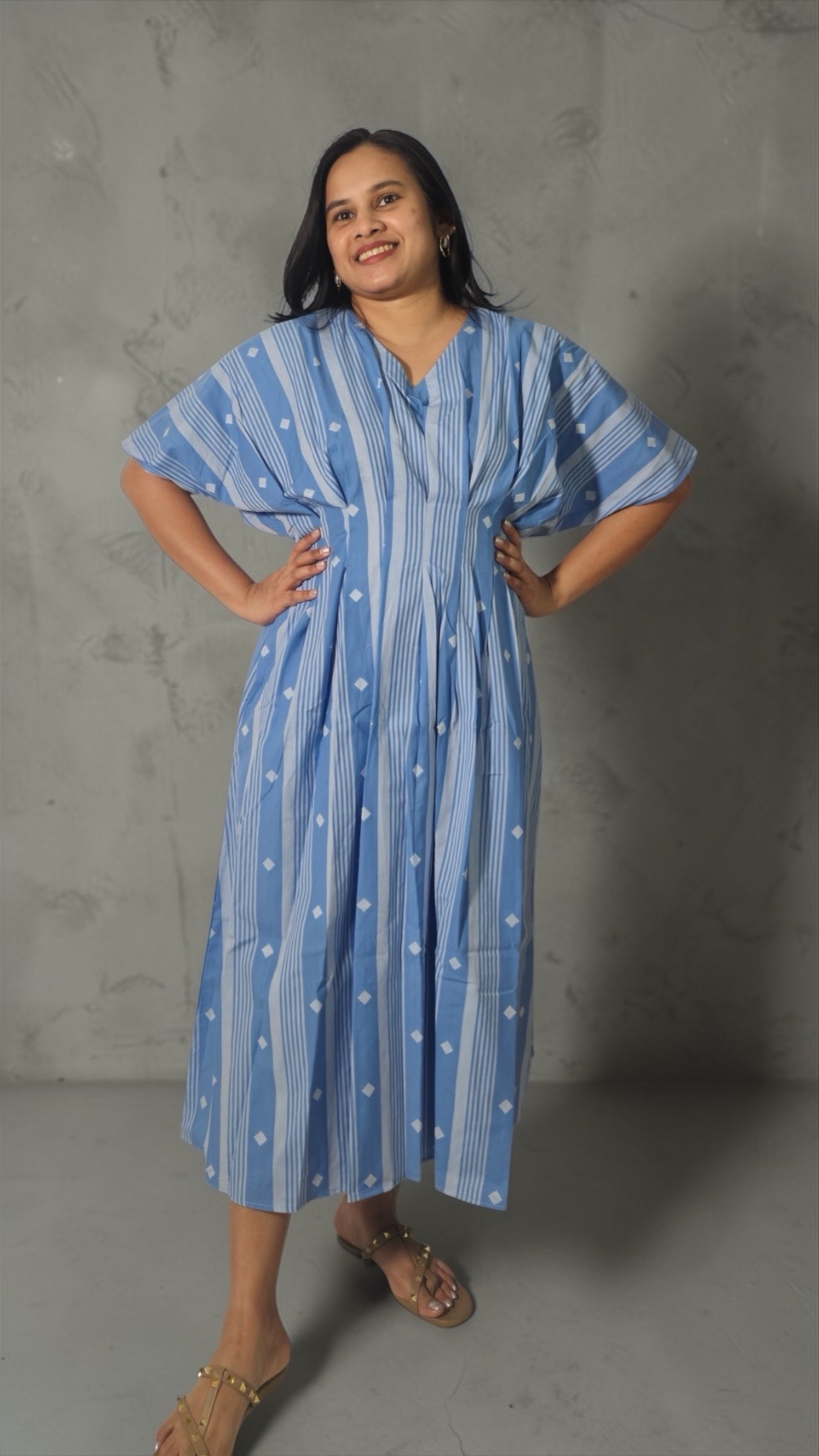 Azure Kimono Dress