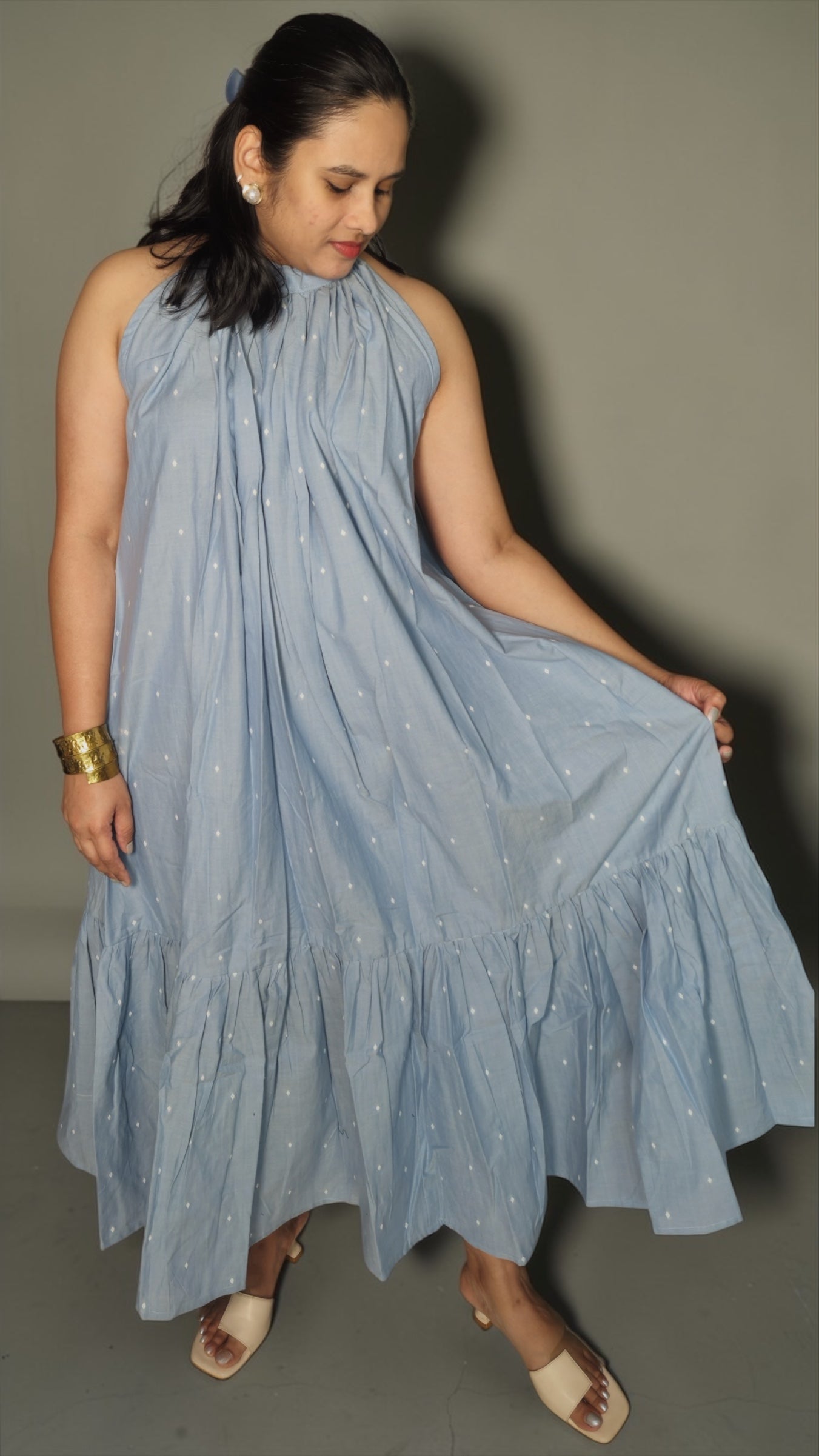 Azure Halter neck dress