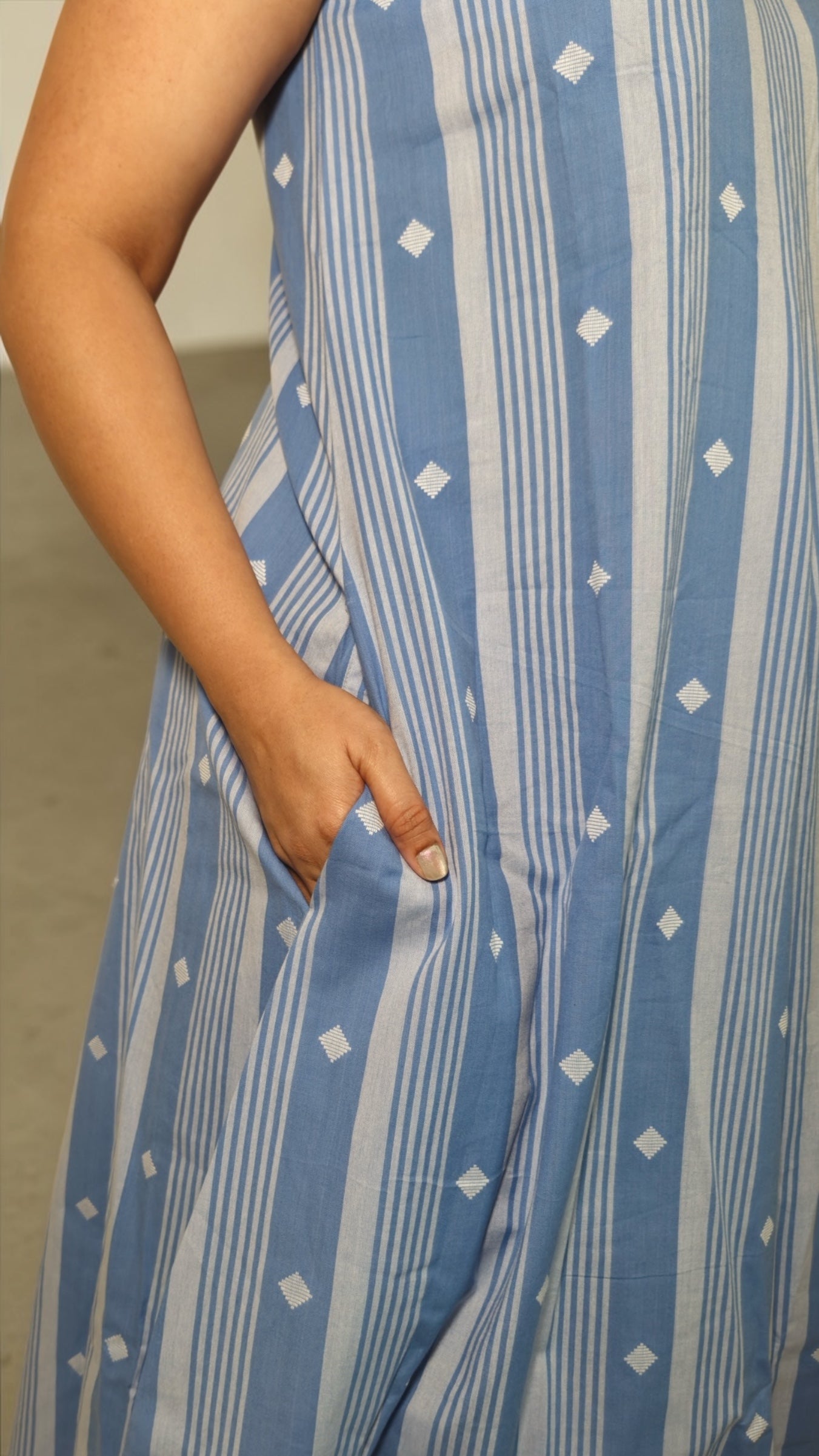 Azure A-line dress