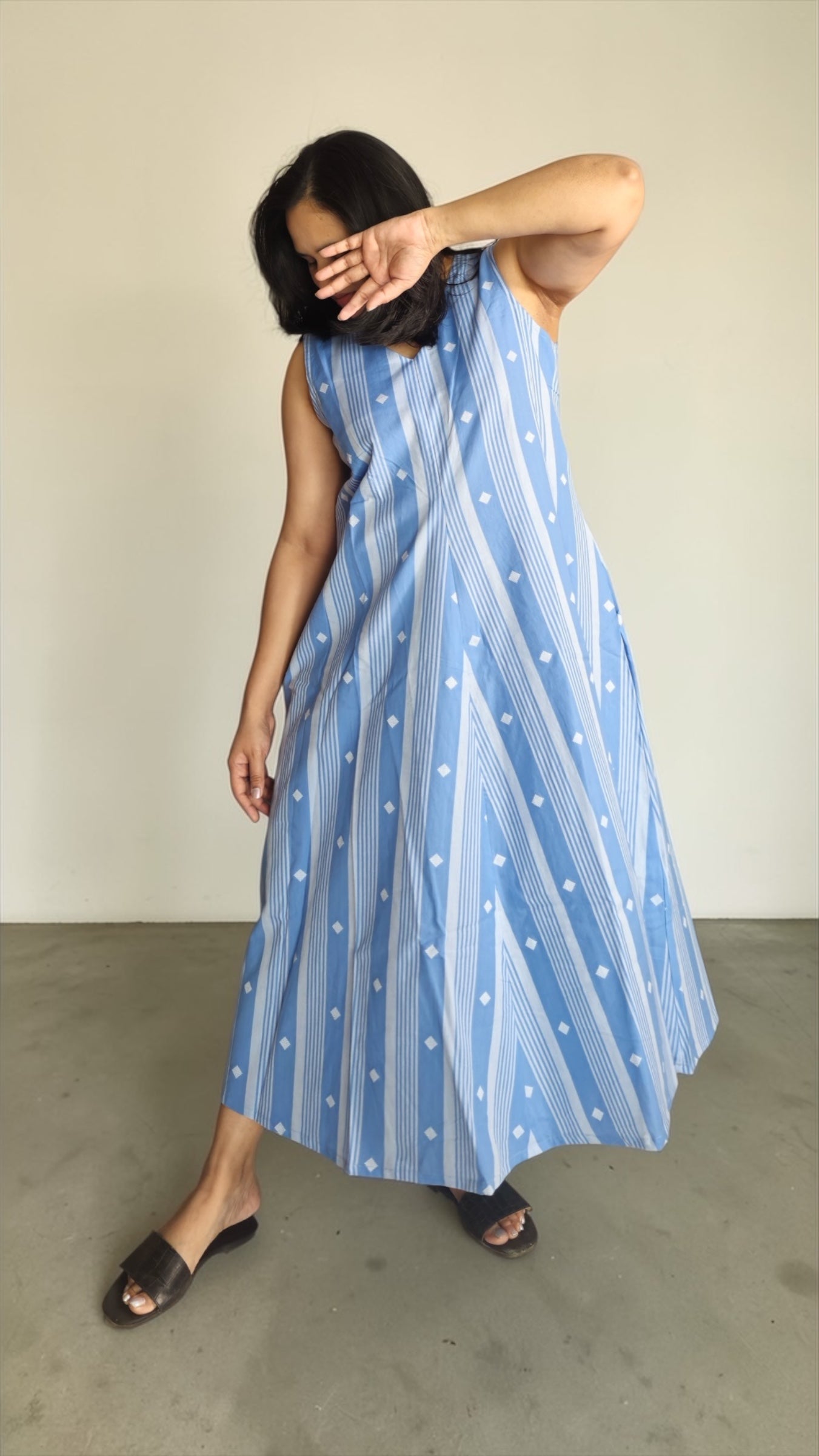 Azure A-line dress