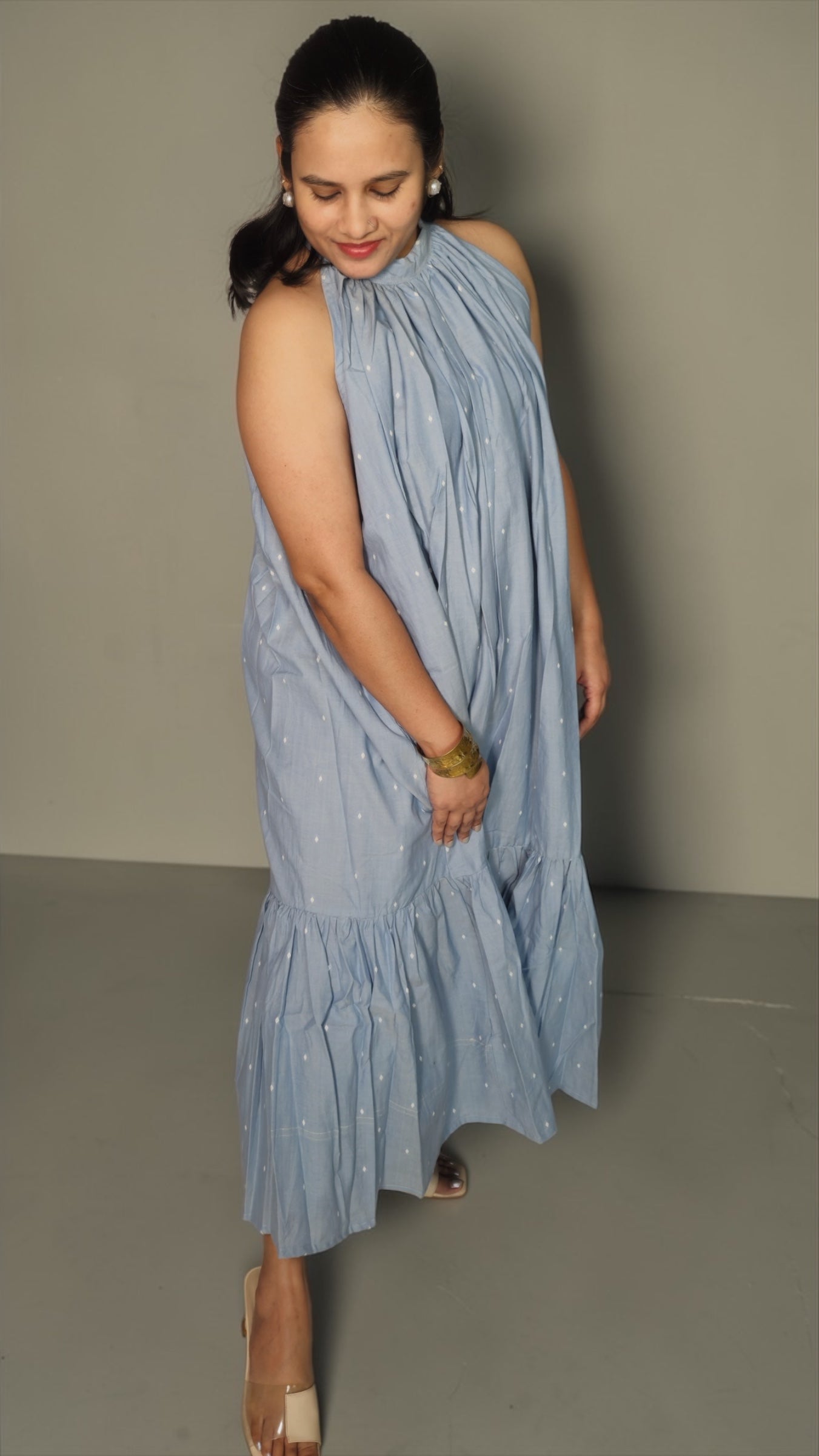 Azure Halter neck dress