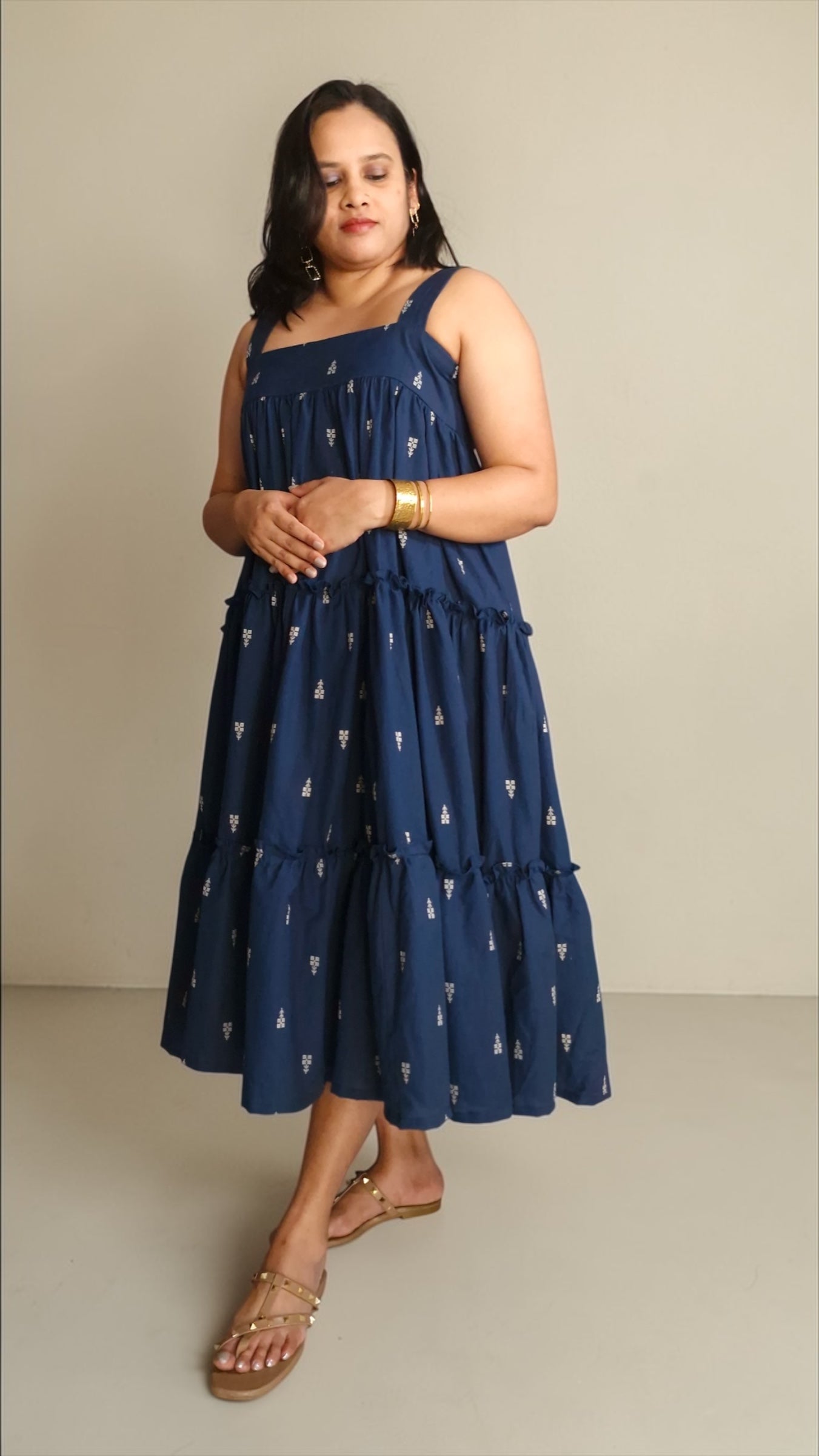 Azure Tiered Dress