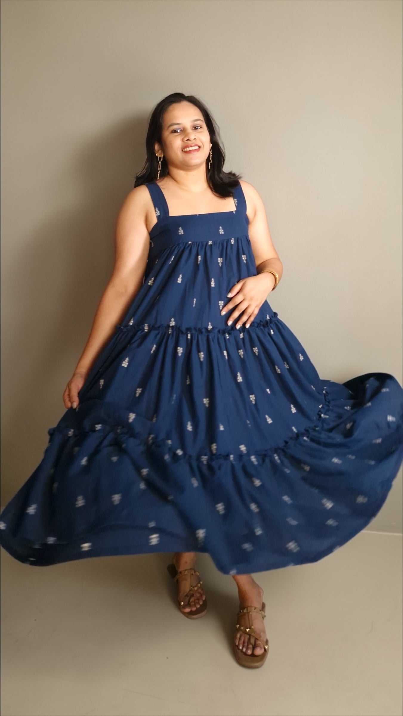 Azure Tiered Dress