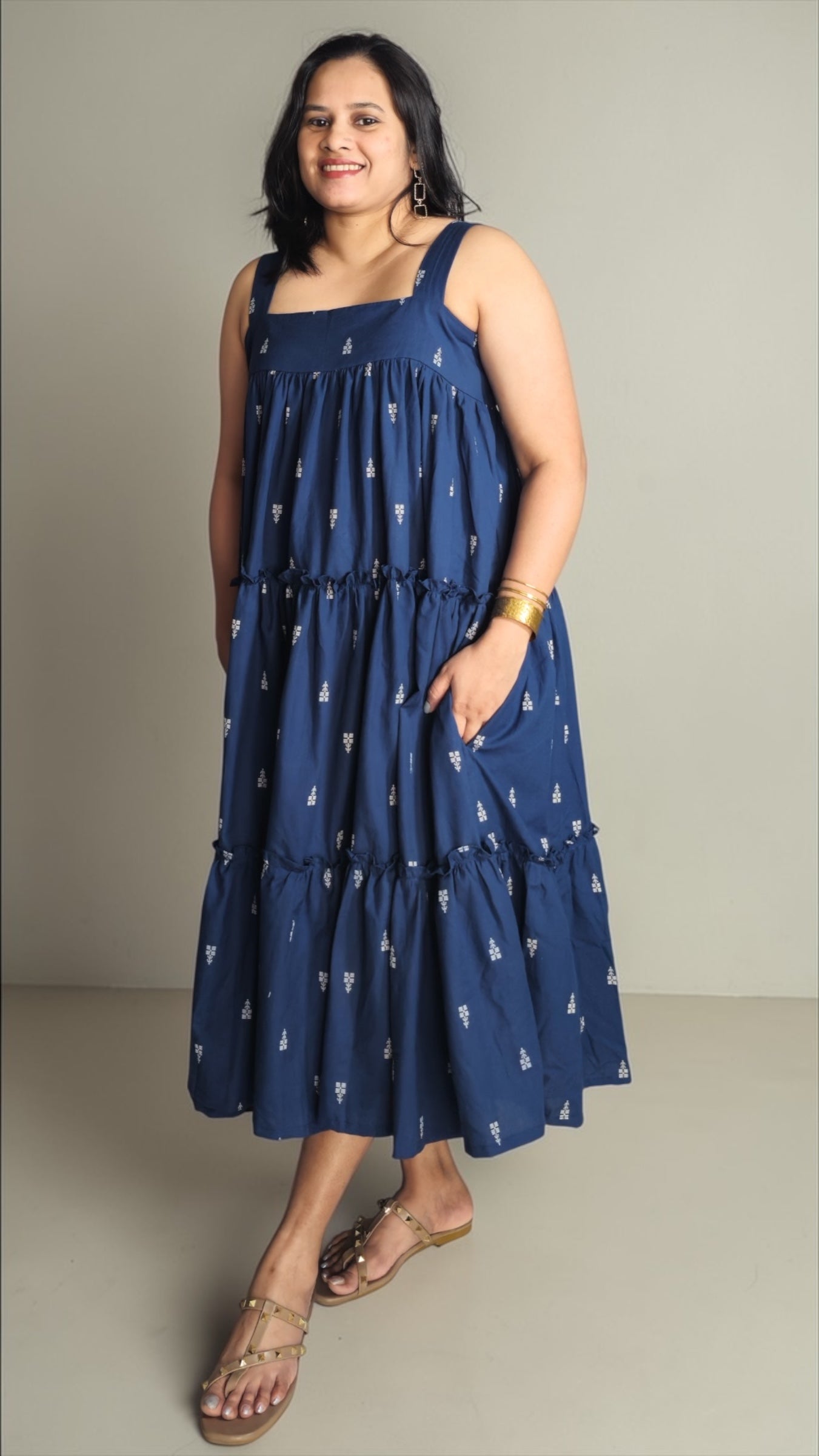 Azure Tiered Dress