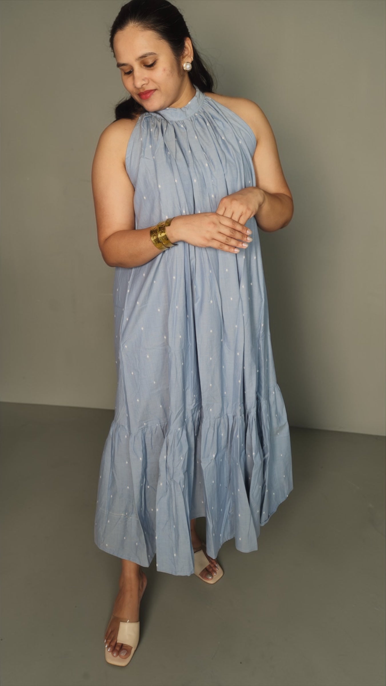Azure Halter neck dress
