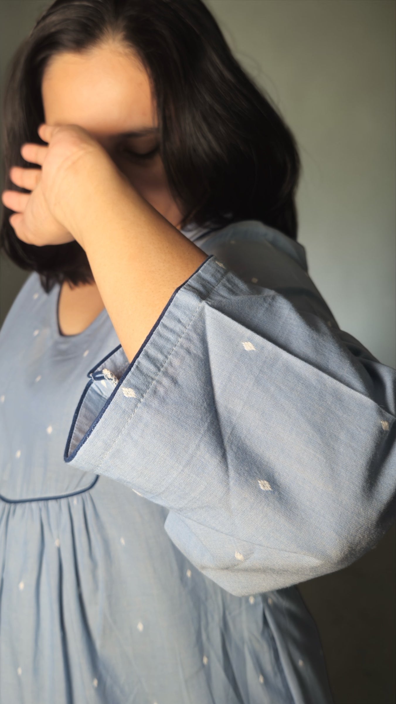 Azure Yoke Kurta set