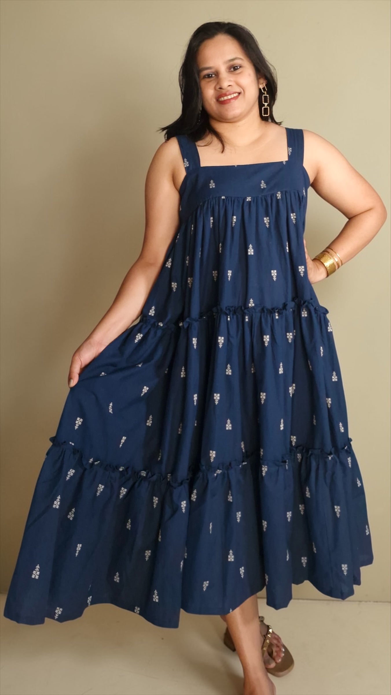 Azure Tiered Dress