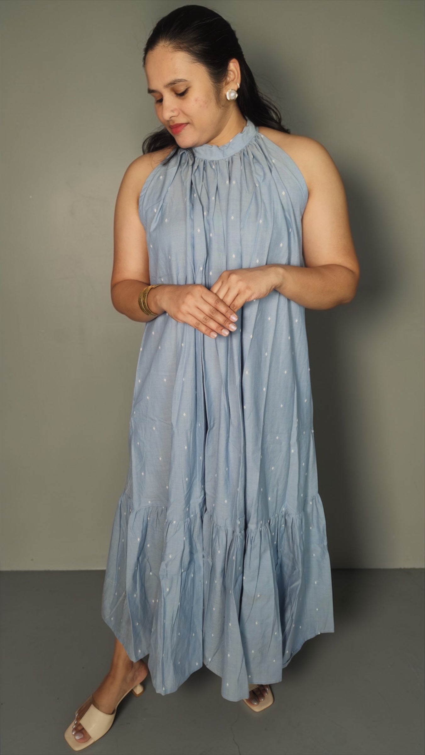 Azure Halter neck dress