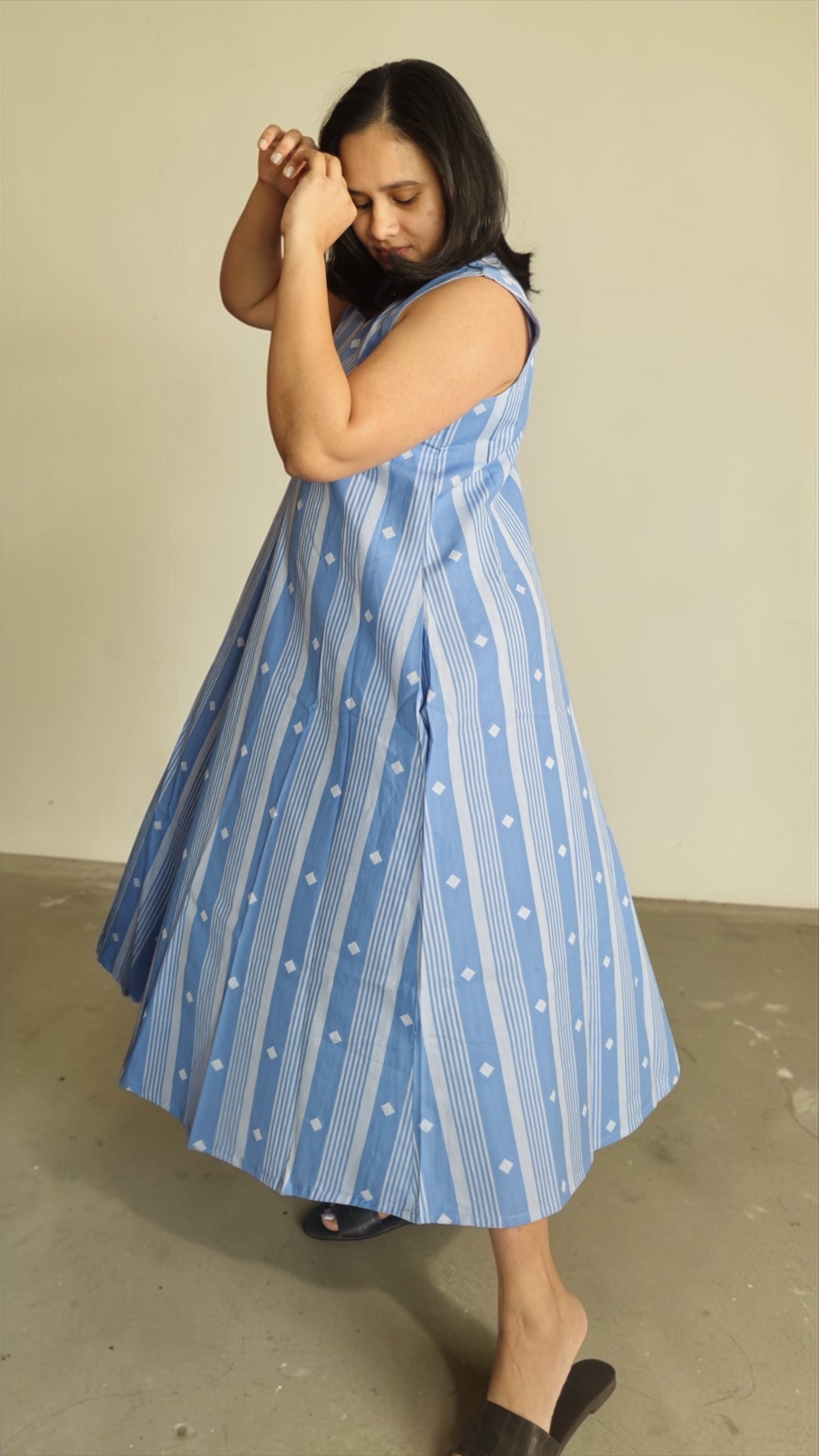 Azure A-line dress