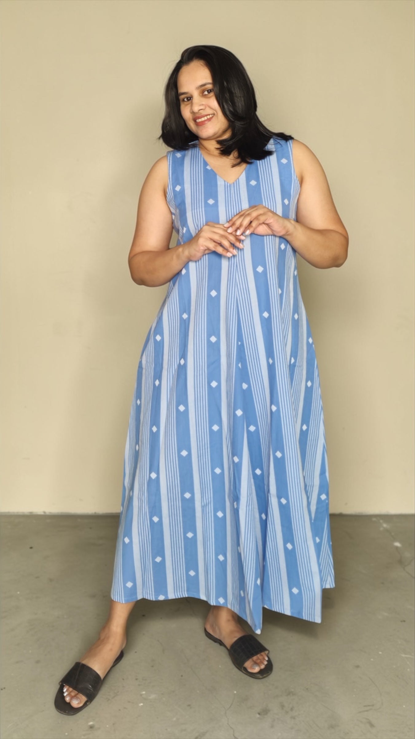 Azure A-line dress